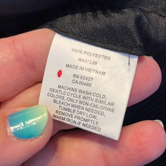 Architect Gray Wrinkle Resistant Classic Fit Extender Waistband Trouser Pants 42 - Picture 5 of 12